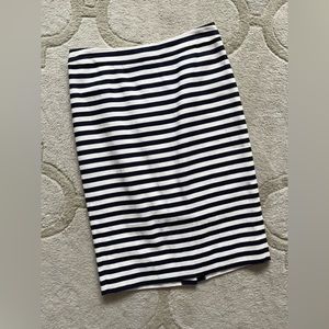 BRAND NEW J Crew no. 2 pencil skirt in navy/white stripes